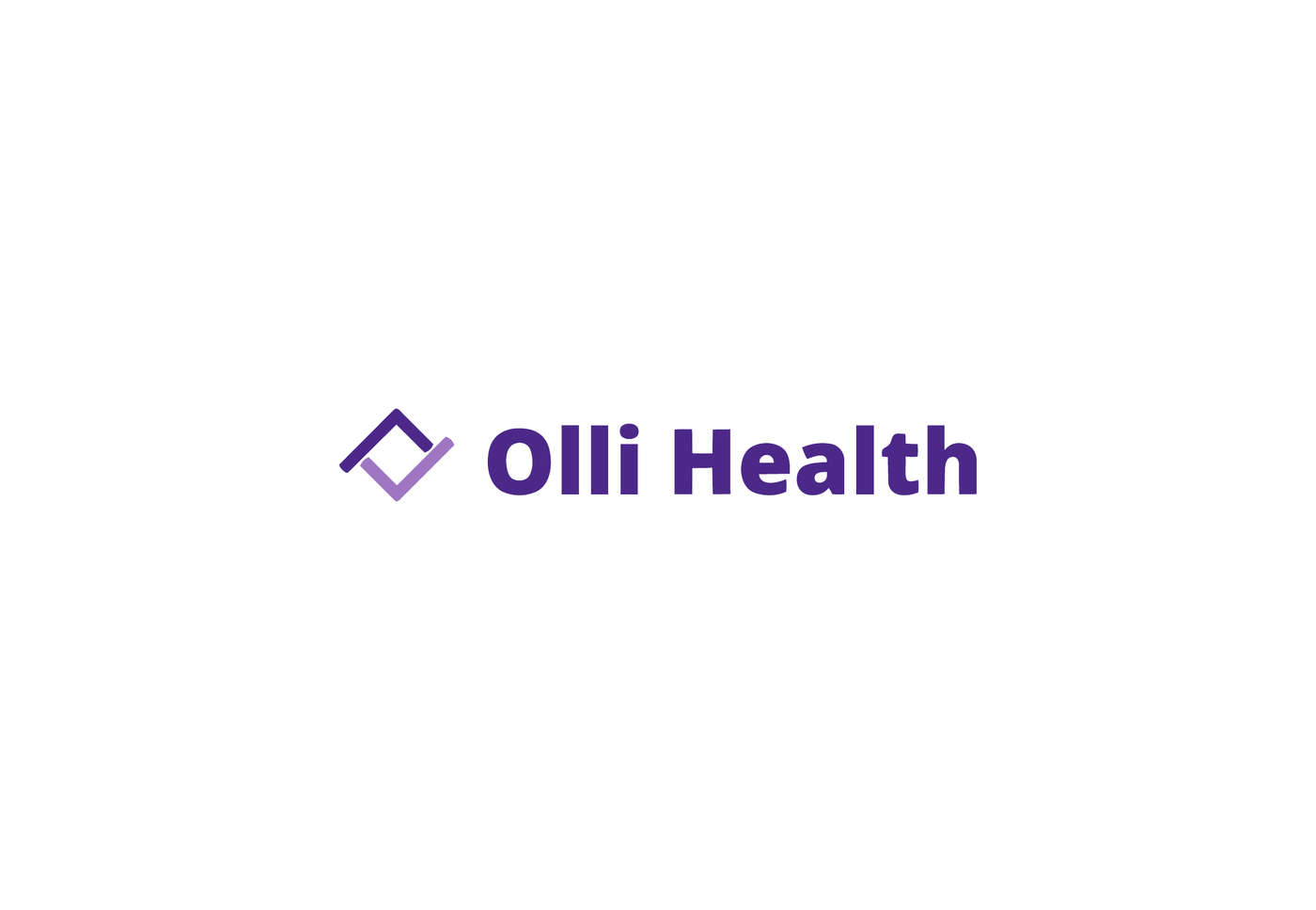 Olli brand deck, logo variants page, monochrome and reversed lockups